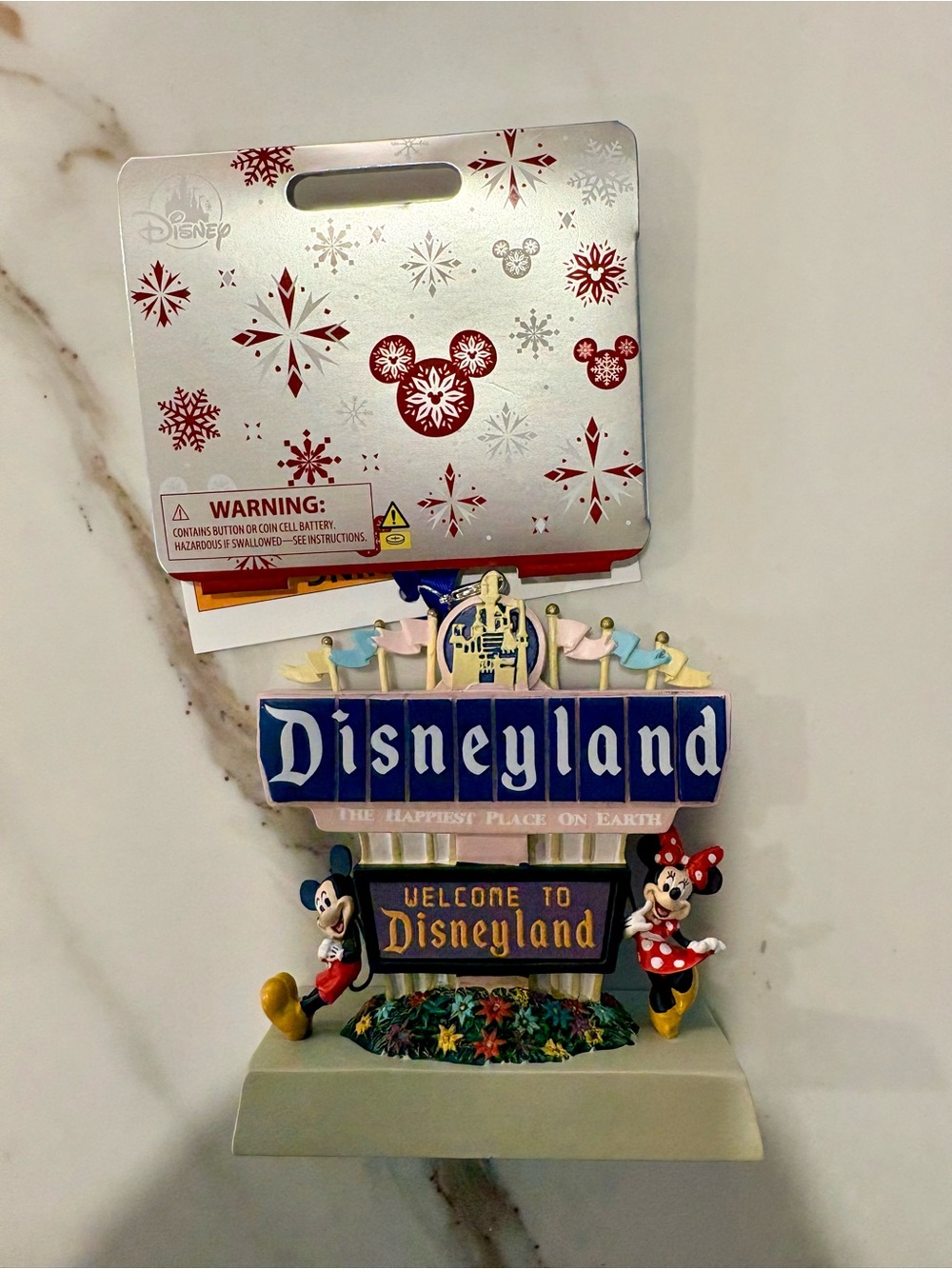 Disney Disneyland Welcome Sign Holiday Tree Ornament - Multicolor